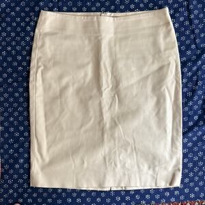 Rafaella 6 Ultra Smooth Stretch Poly/Cotton‎ Khaki Pencil Skirt CLEAN